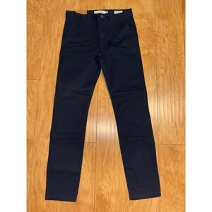 Chino Pants Navy Blue H&M L.O.G.G. Men's Skinny Fit Size 30 NWT Uniform Work